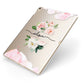 Pretty Roses Personalised Name Apple iPad Case on Gold iPad Side View