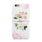 Pretty Roses Personalised Name Apple iPhone 6 3D Tough Case