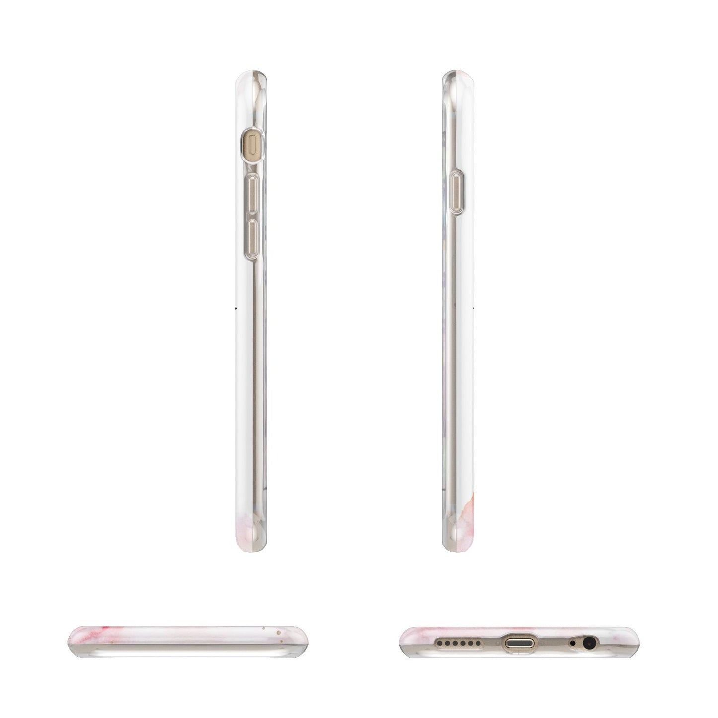 Pretty Roses Personalised Name Apple iPhone 6 3D Wrap Tough Case Alternative Image Angles