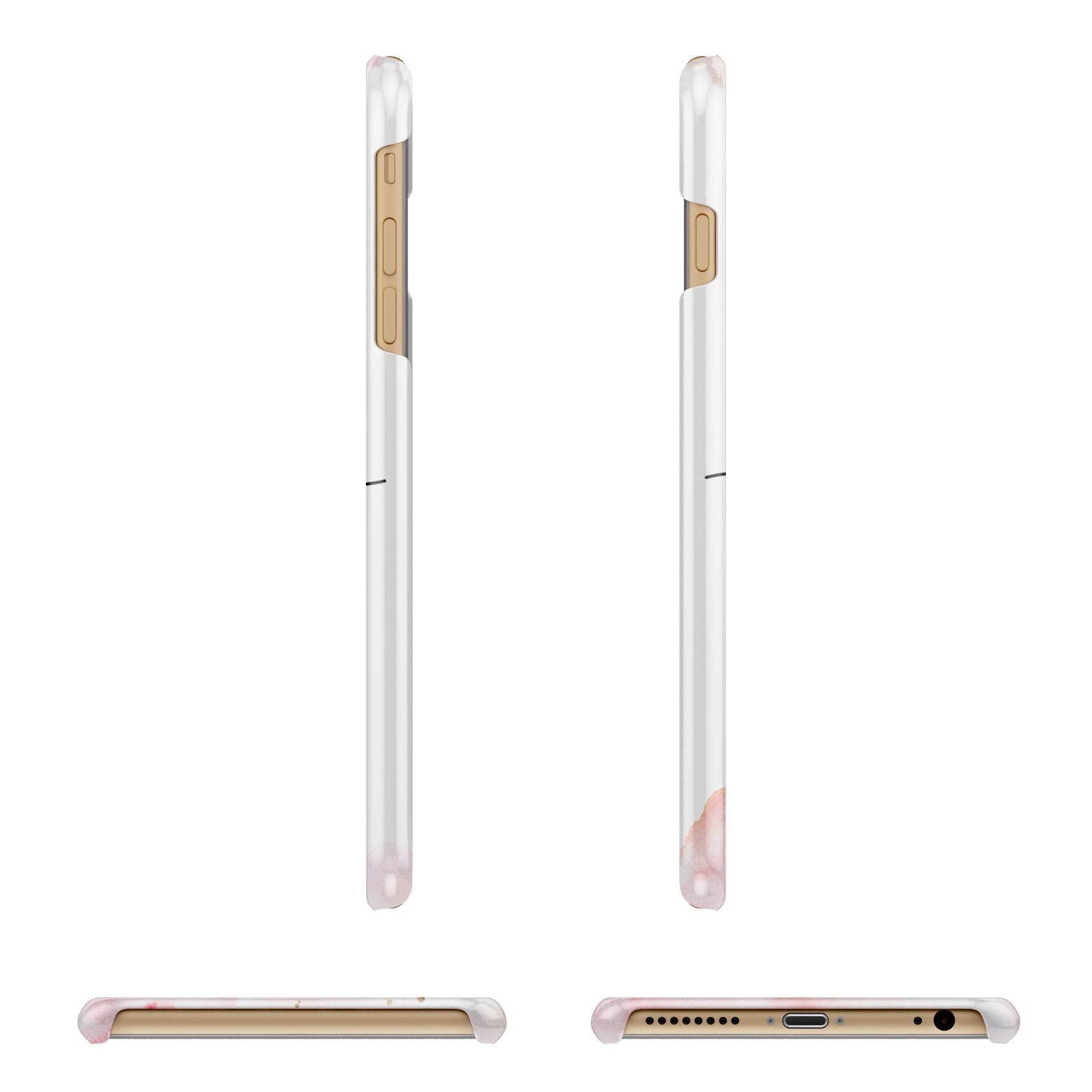 Pretty Roses Personalised Name Apple iPhone 6 Plus 3D Wrap Snap Case Angled Images