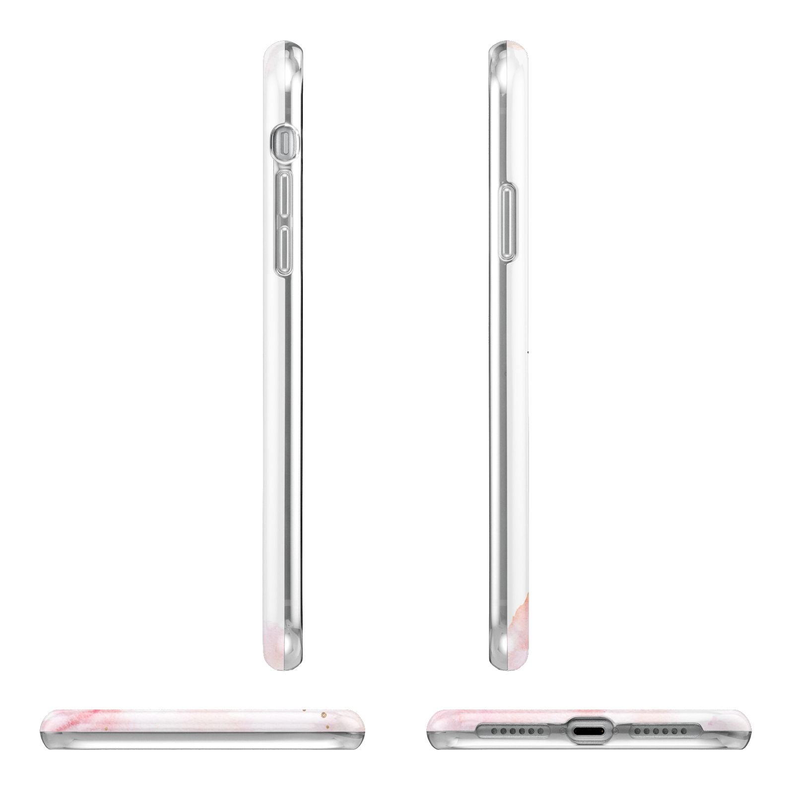 Pretty Roses Personalised Name Apple iPhone XR in White with 3D Wrap Tough Case Alternative Image Angles