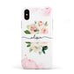 Pretty Roses Personalised Name Apple iPhone XS 3D Tough