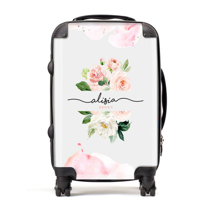 Pretty Roses Personalised Name Suitcase