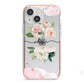 Pretty Roses Personalised Name iPhone 13 Mini TPU Impact Case with Pink Edges