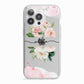 Pretty Roses Personalised Name iPhone 13 Pro TPU Impact Case with White Edges