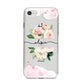 Pretty Roses Personalised Name iPhone 8 Bumper Case on Silver iPhone