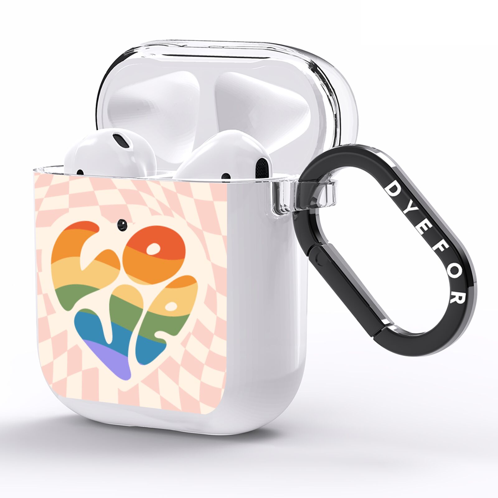 Pride AirPods Clear Case Side Image