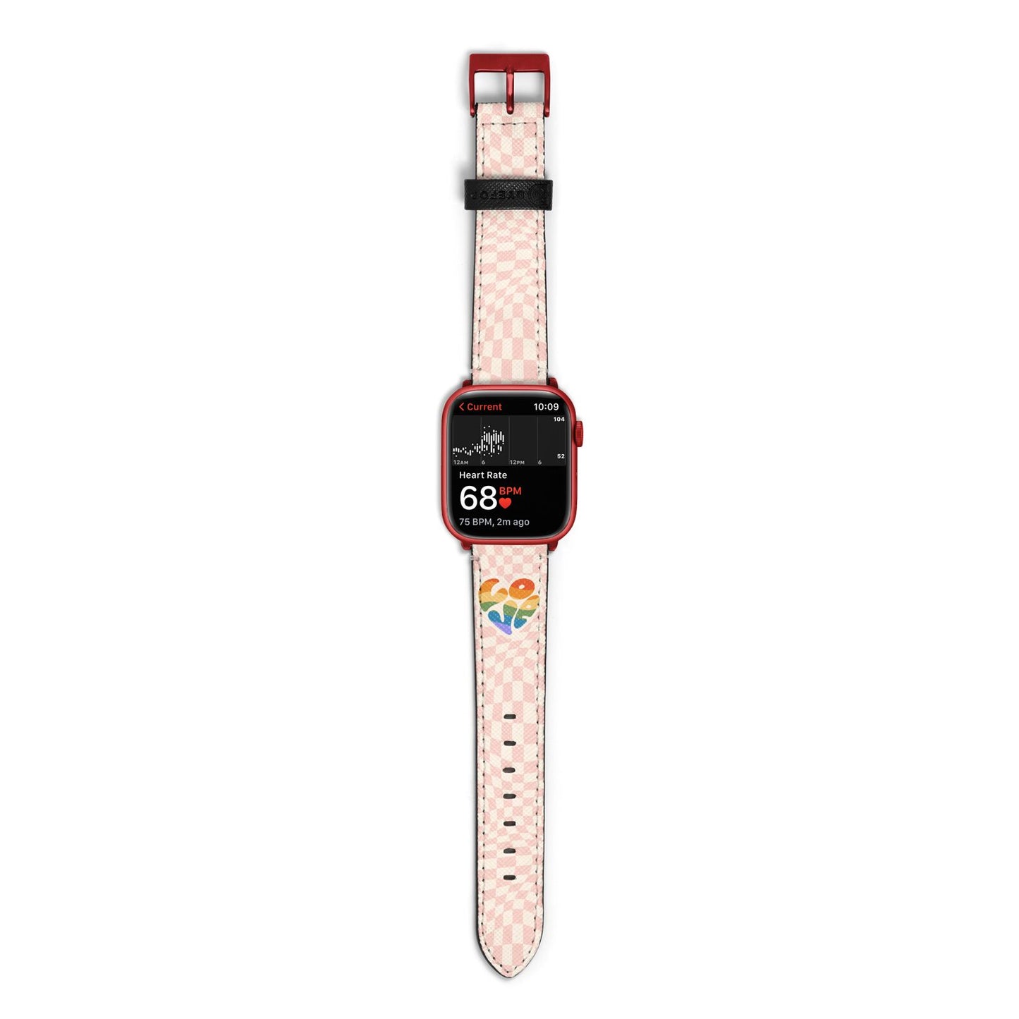 Pride Apple Watch Strap Size 38mm with Red Hardware