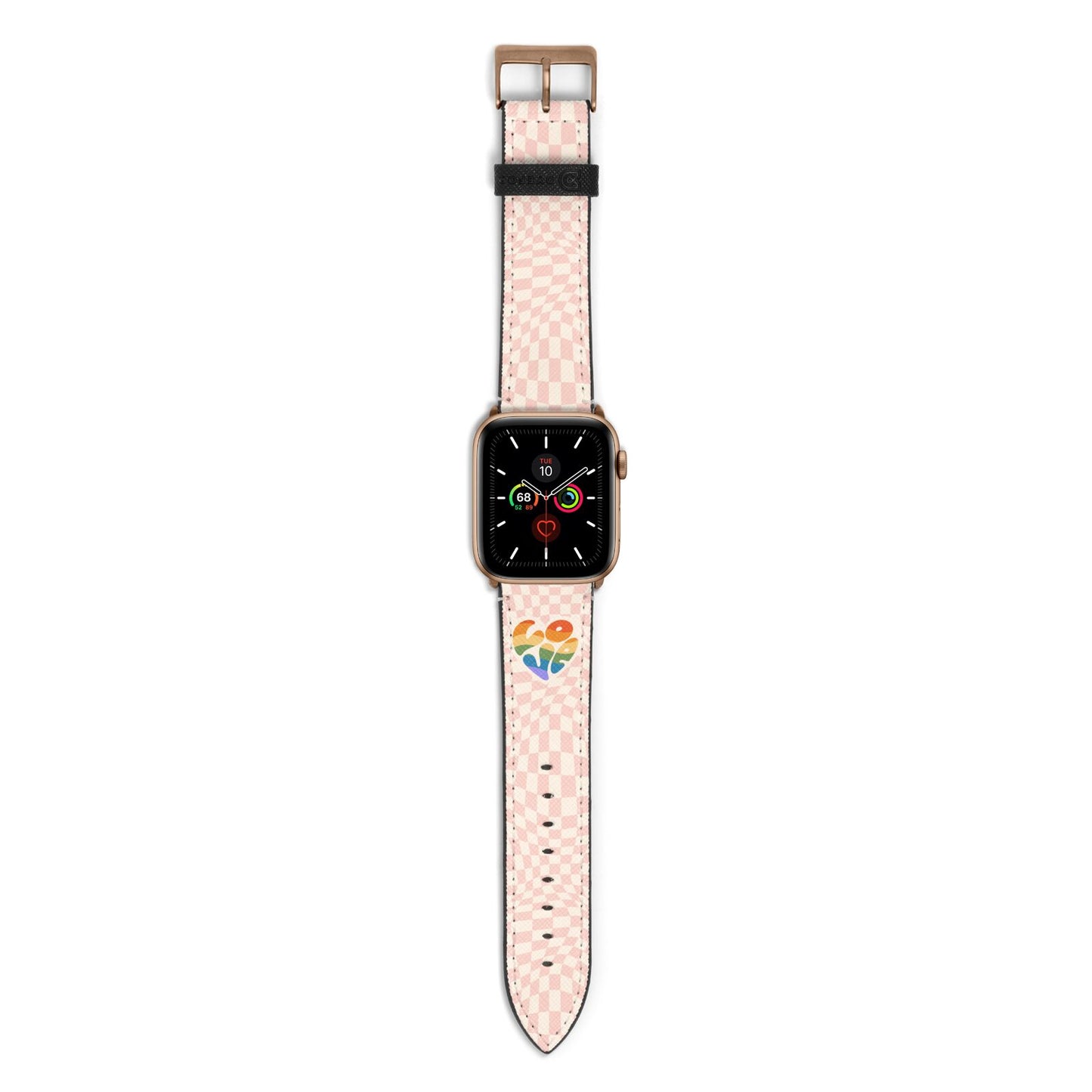 Pride Apple Watch Strap with Gold Hardware