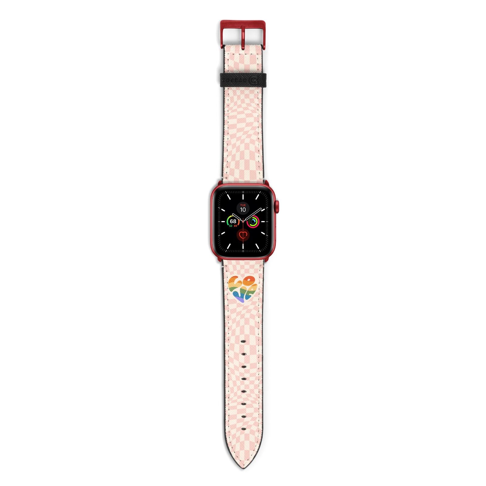 Pride Apple Watch Strap with Red Hardware