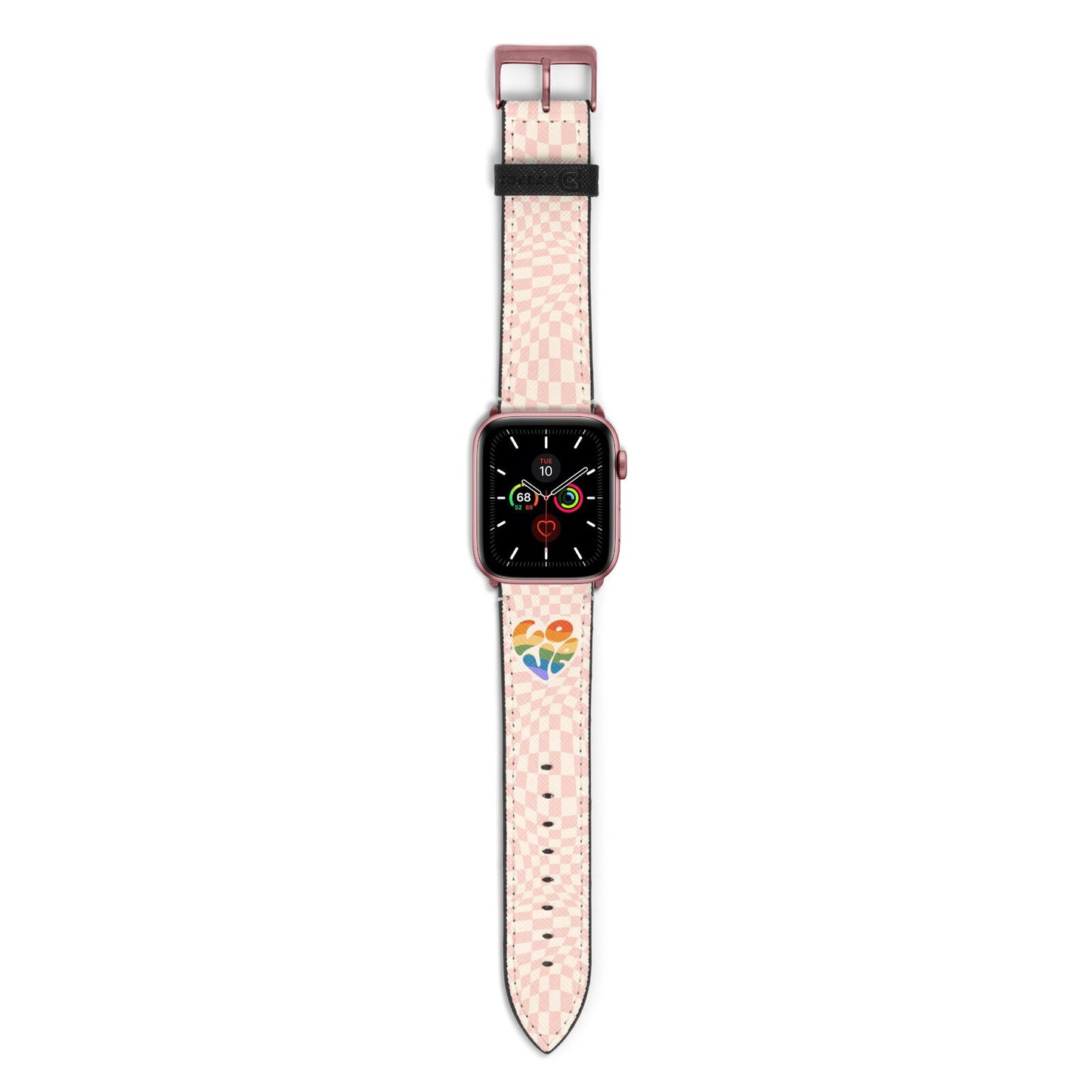 Pride Apple Watch Strap with Rose Gold Hardware