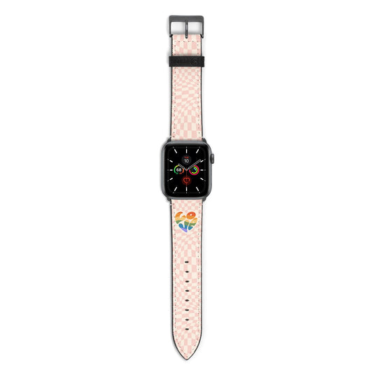 Pride Apple Watch Strap with Space Grey Hardware