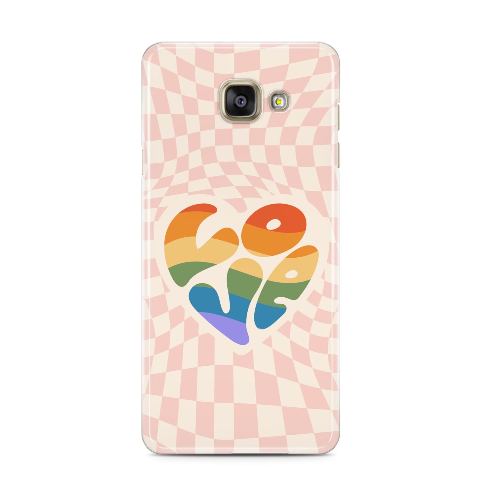 Pride Samsung Galaxy A3 2016 Case on gold phone