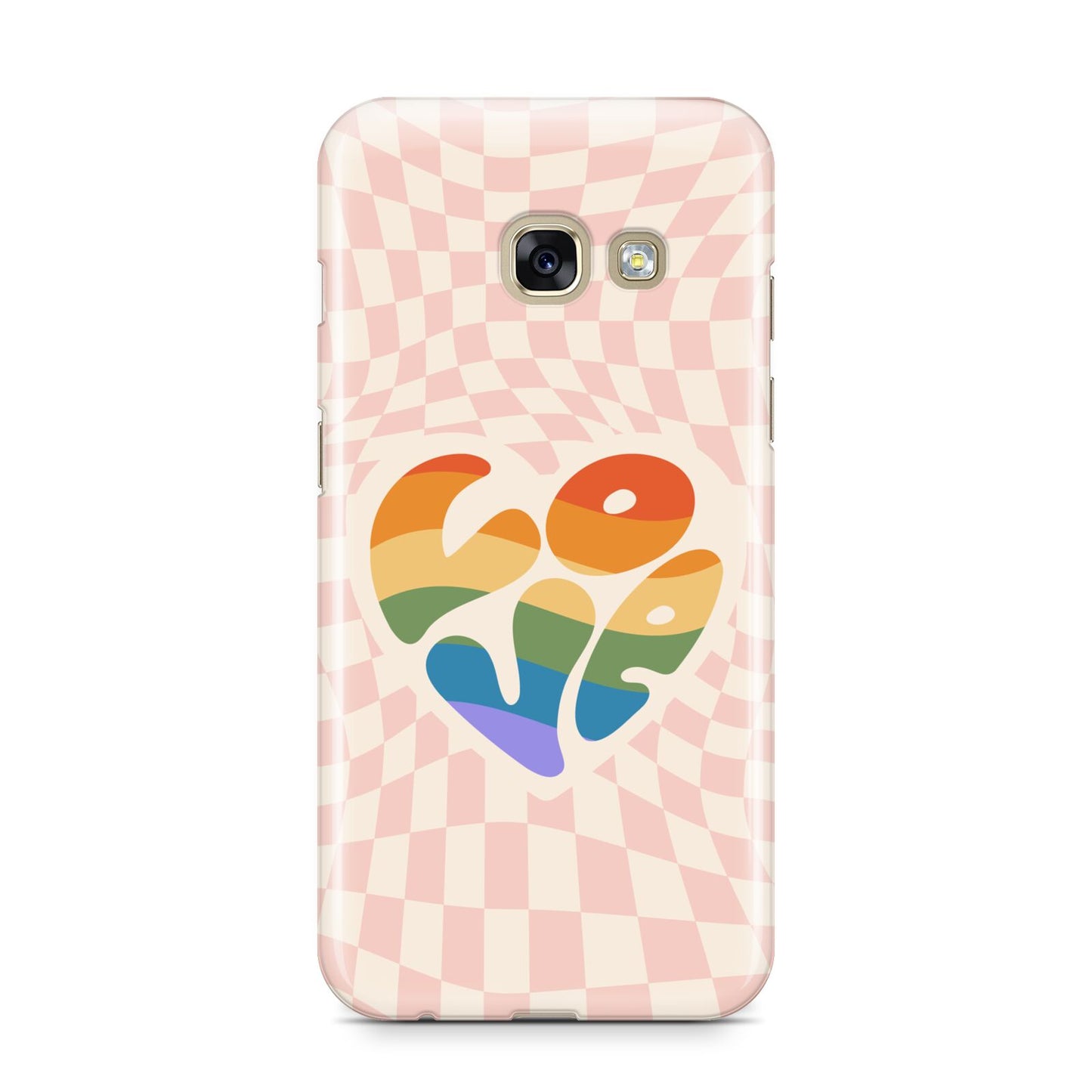 Pride Samsung Galaxy A3 2017 Case on gold phone