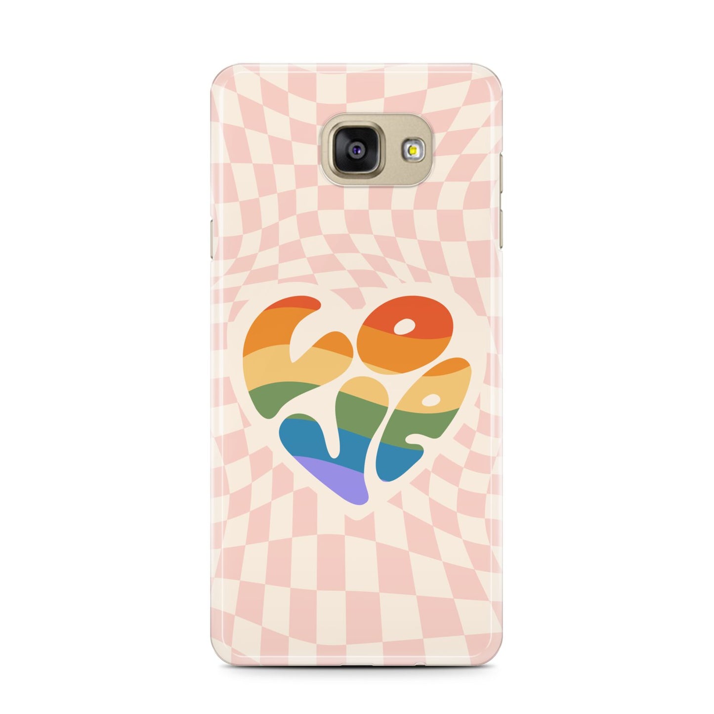 Pride Samsung Galaxy A7 2016 Case on gold phone