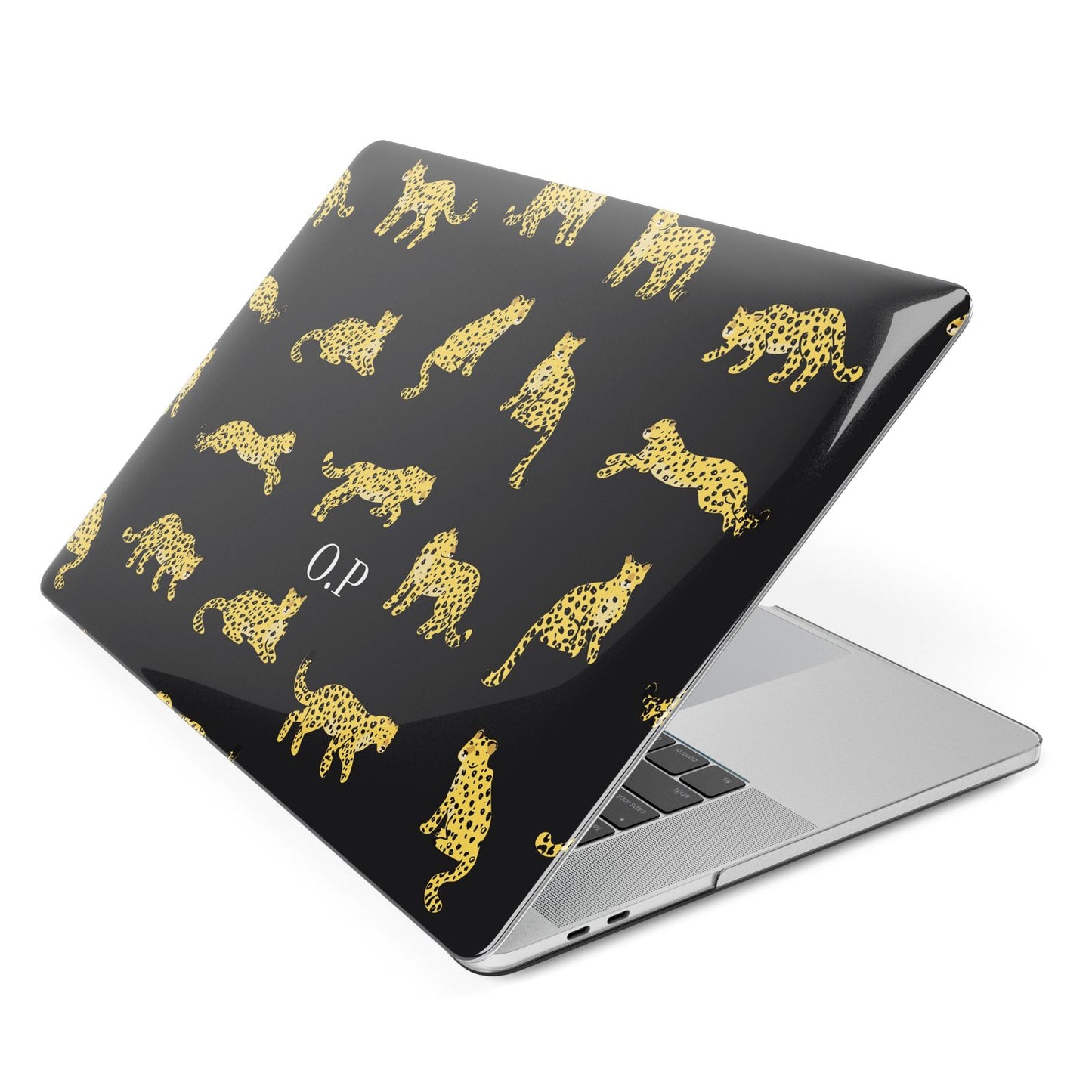 Prowling Leopard Apple MacBook Case Side View