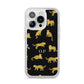 Prowling Leopard iPhone 14 Pro Clear Tough Case Silver