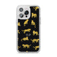 Prowling Leopard iPhone 14 Pro Max Clear Tough Case Silver