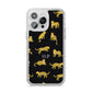 Prowling Leopard iPhone 14 Pro Max Glitter Tough Case Silver