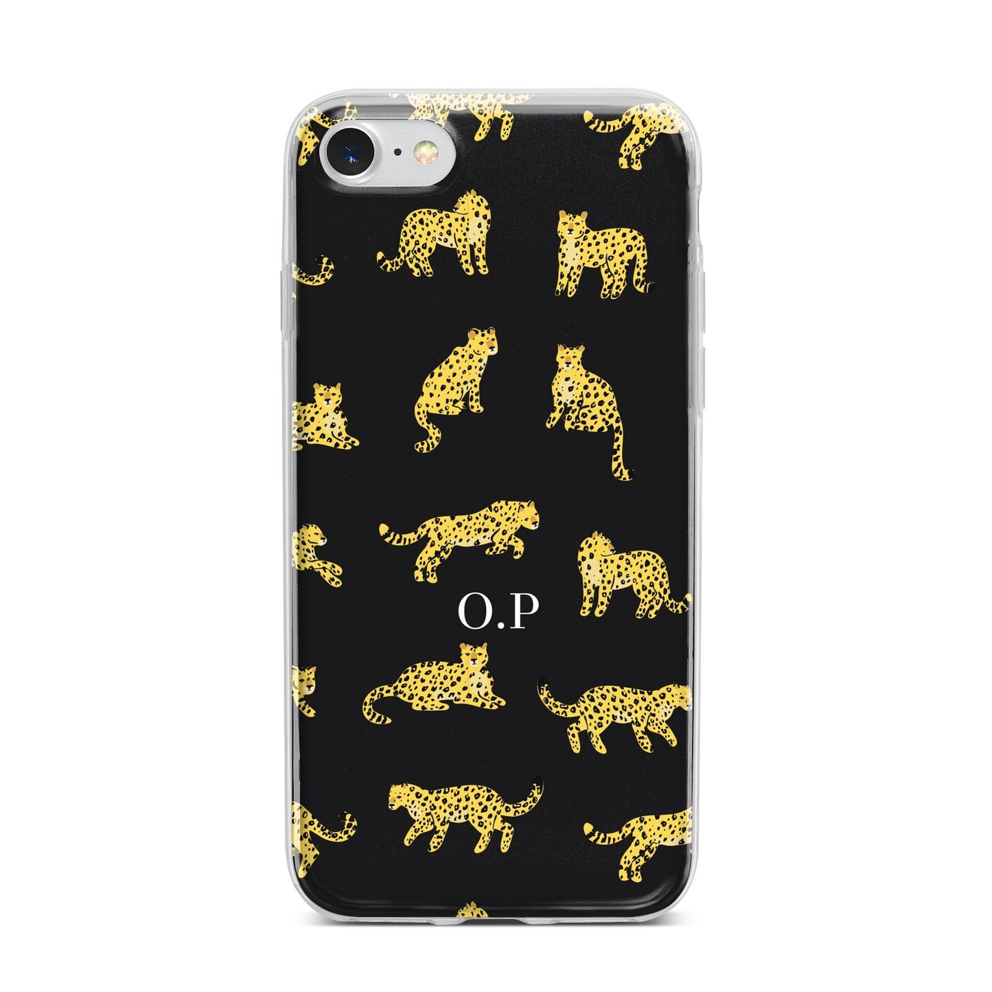 Prowling Leopard iPhone 7 Bumper Case on Silver iPhone