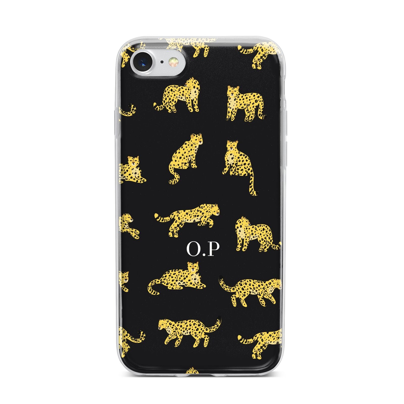 Prowling Leopard iPhone 7 Bumper Case on Silver iPhone