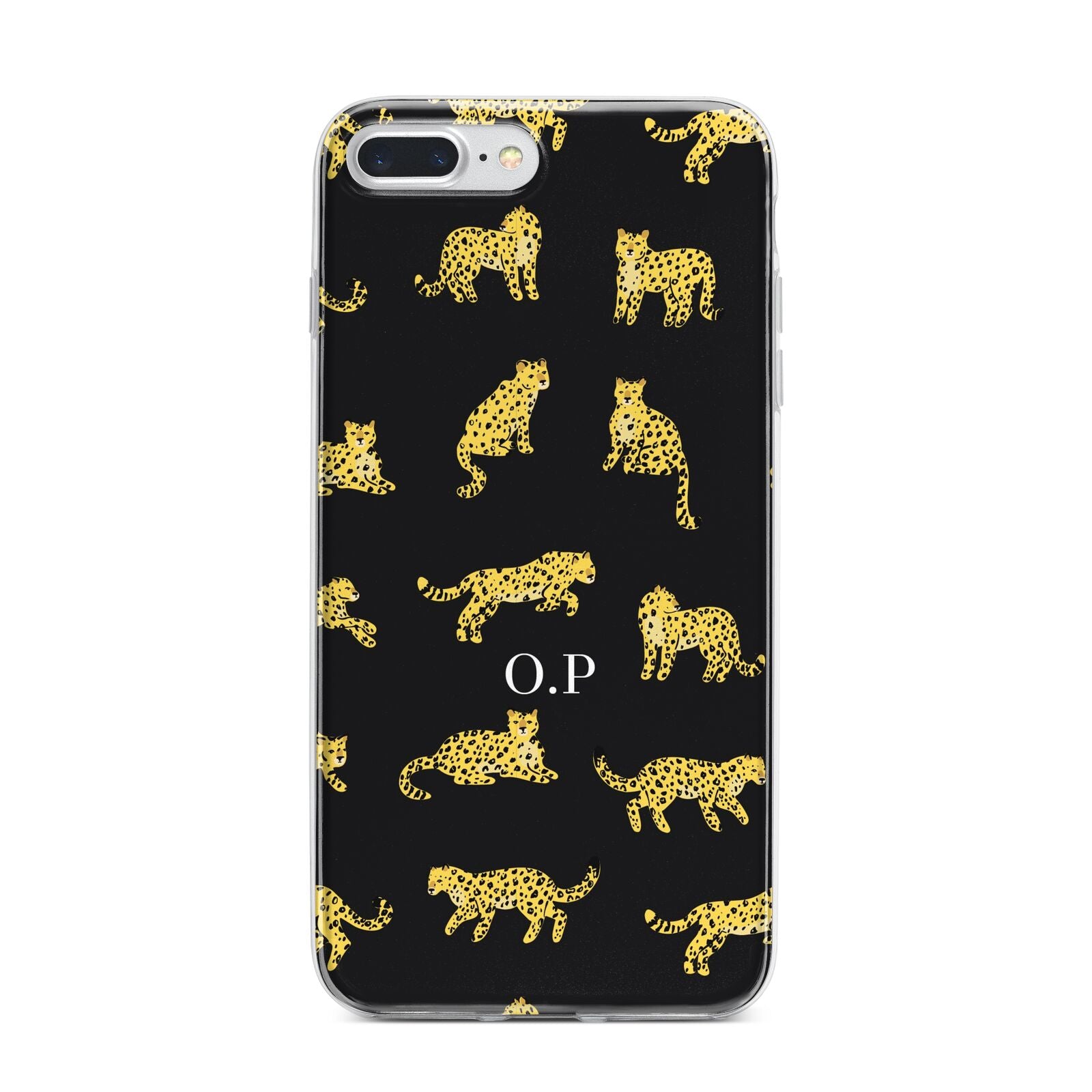 Prowling Leopard iPhone 7 Plus Bumper Case on Silver iPhone