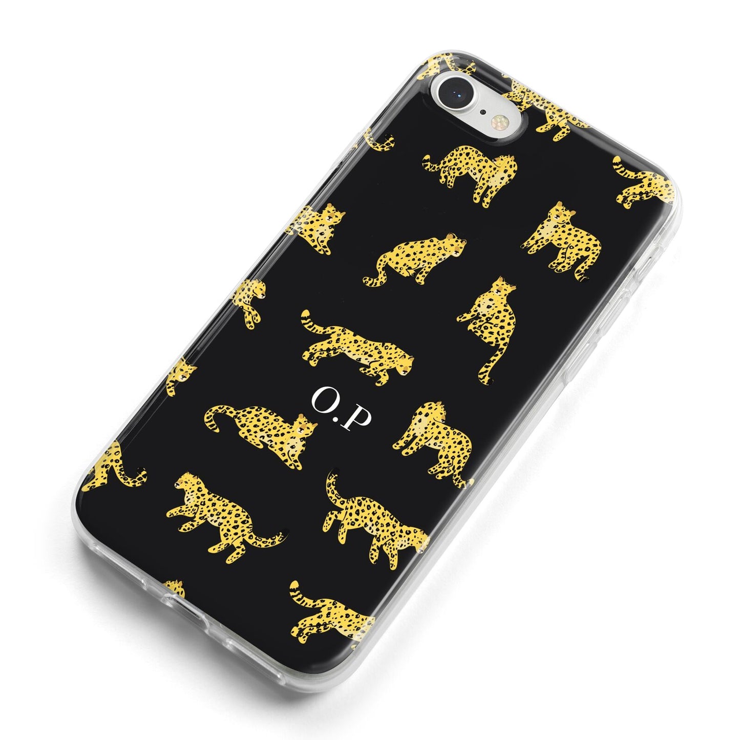 Prowling Leopard iPhone 8 Bumper Case on Silver iPhone Alternative Image