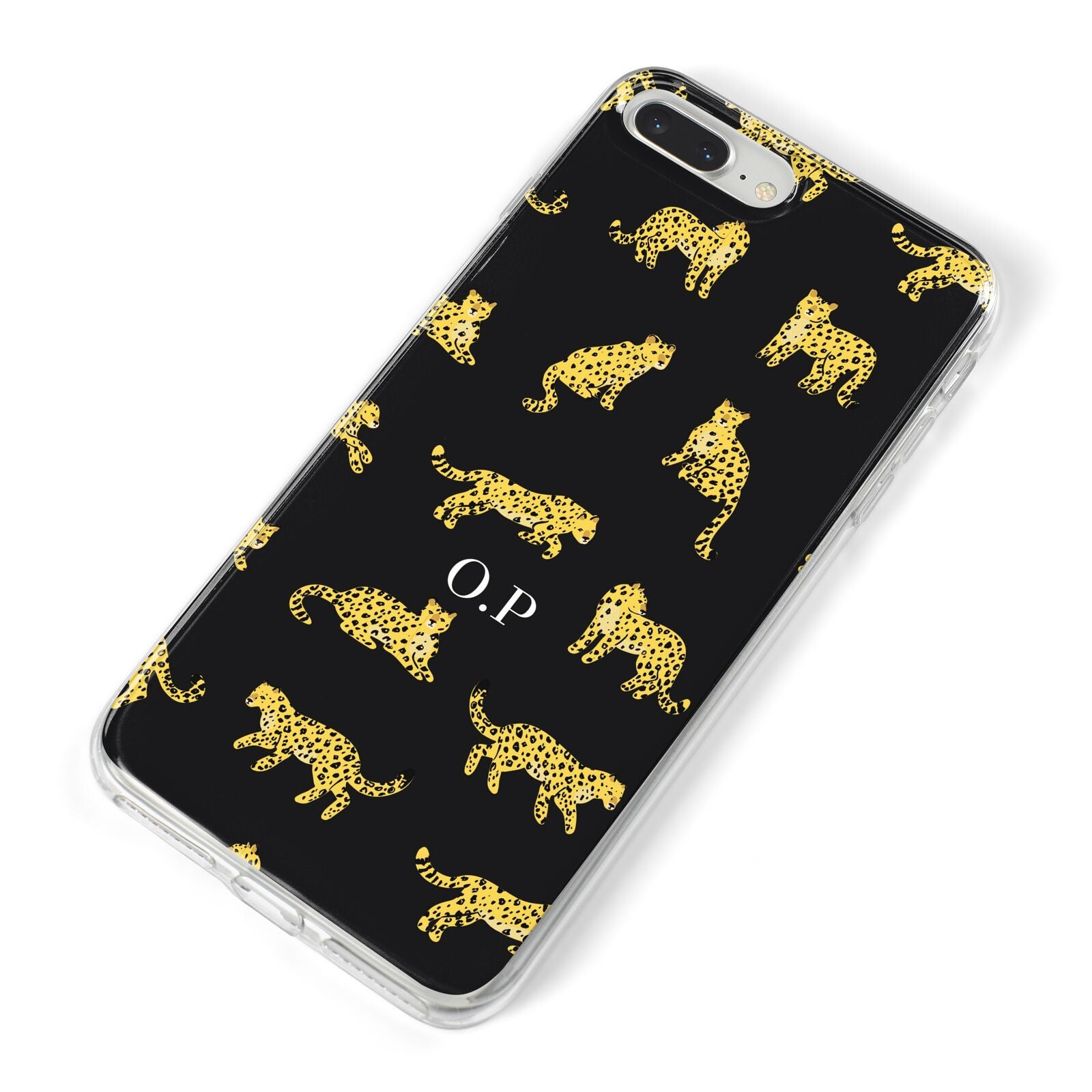 Prowling Leopard iPhone 8 Plus Bumper Case on Silver iPhone Alternative Image