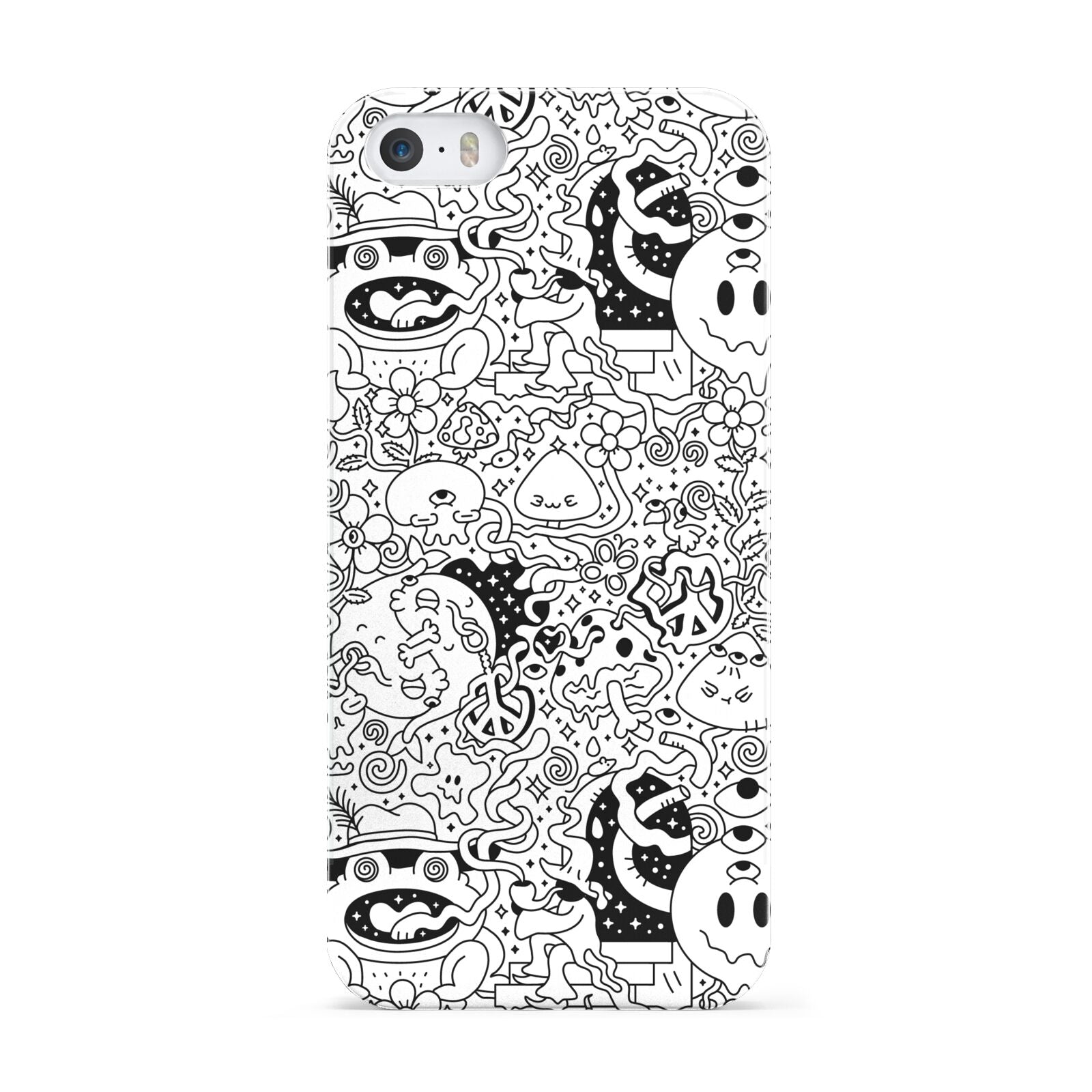 Psychedelic Cartoon Apple iPhone 5 Case