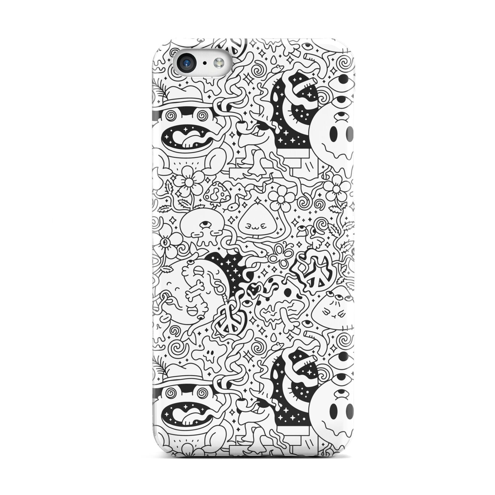Psychedelic Cartoon Apple iPhone 5c Case