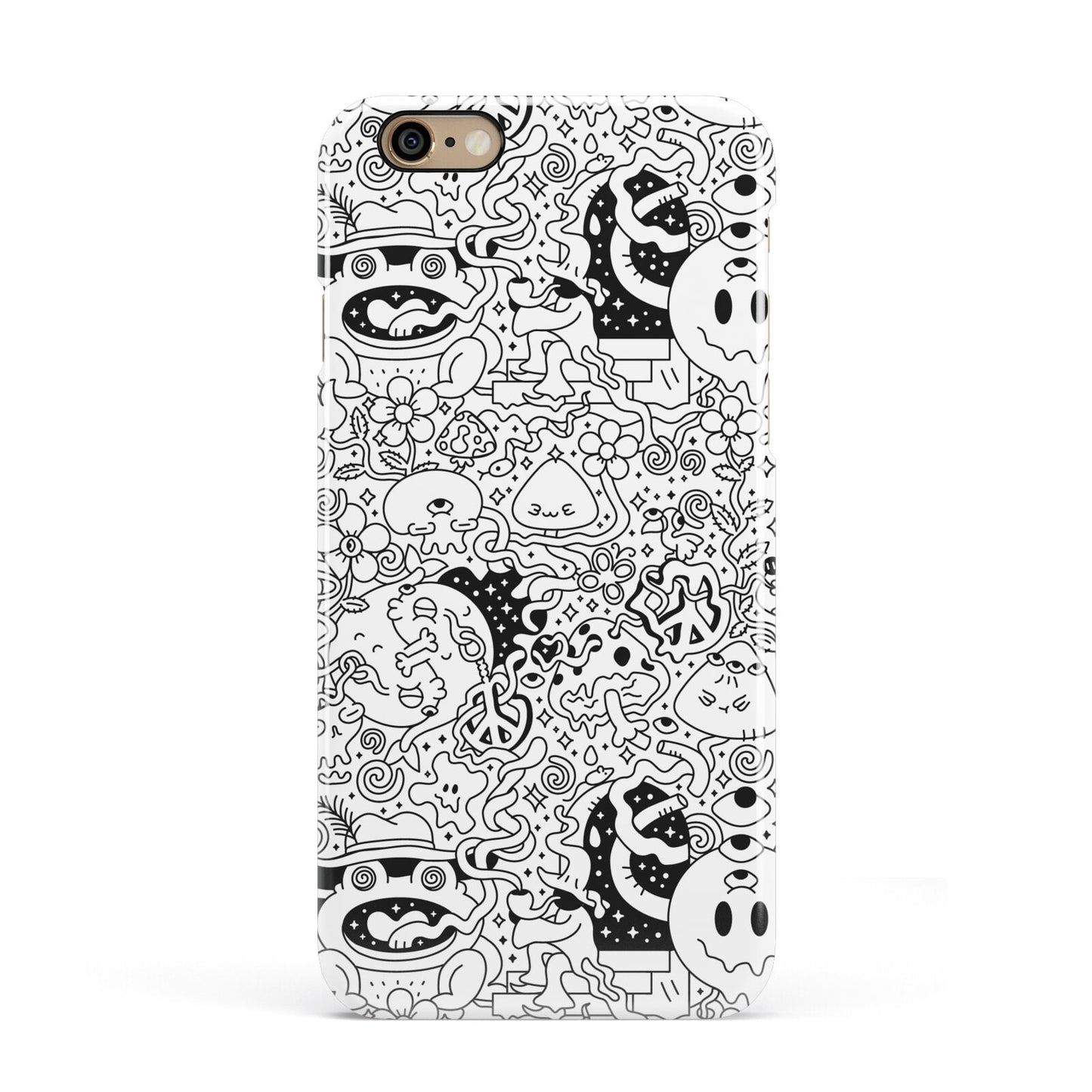 Psychedelic Cartoon Apple iPhone 6 3D Snap Case