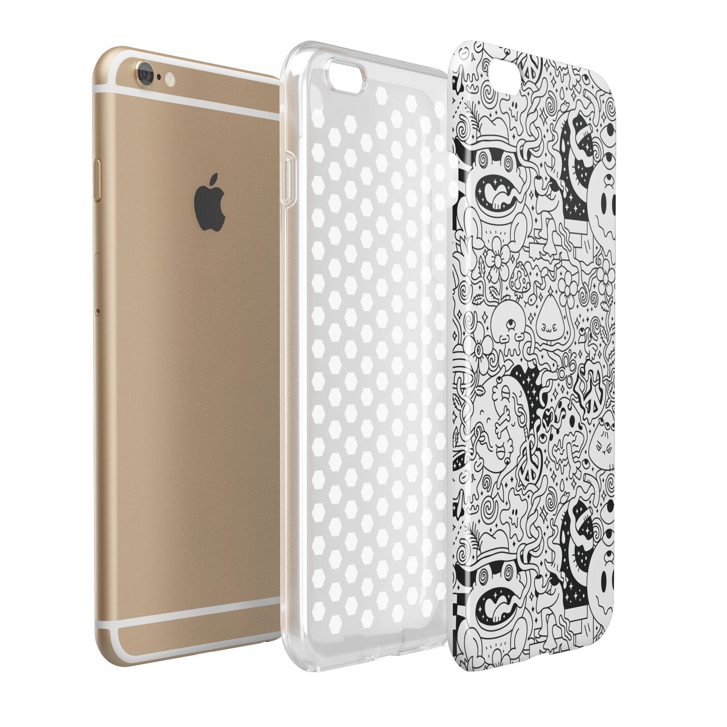 Psychedelic Cartoon Apple iPhone 6 Plus 3D Tough Case Expand Detail Image