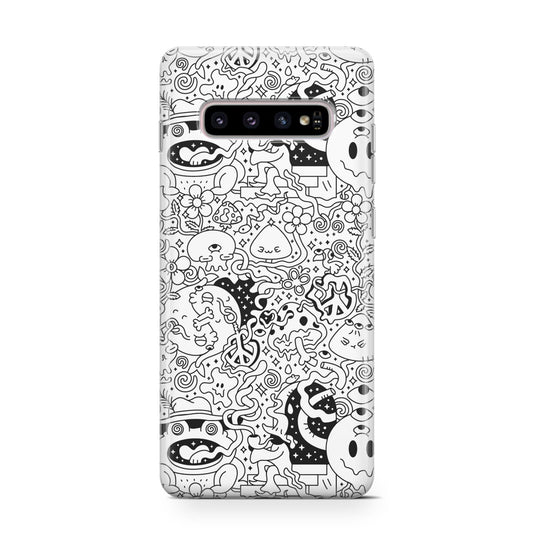Psychedelic Cartoon Protective Samsung Galaxy Case