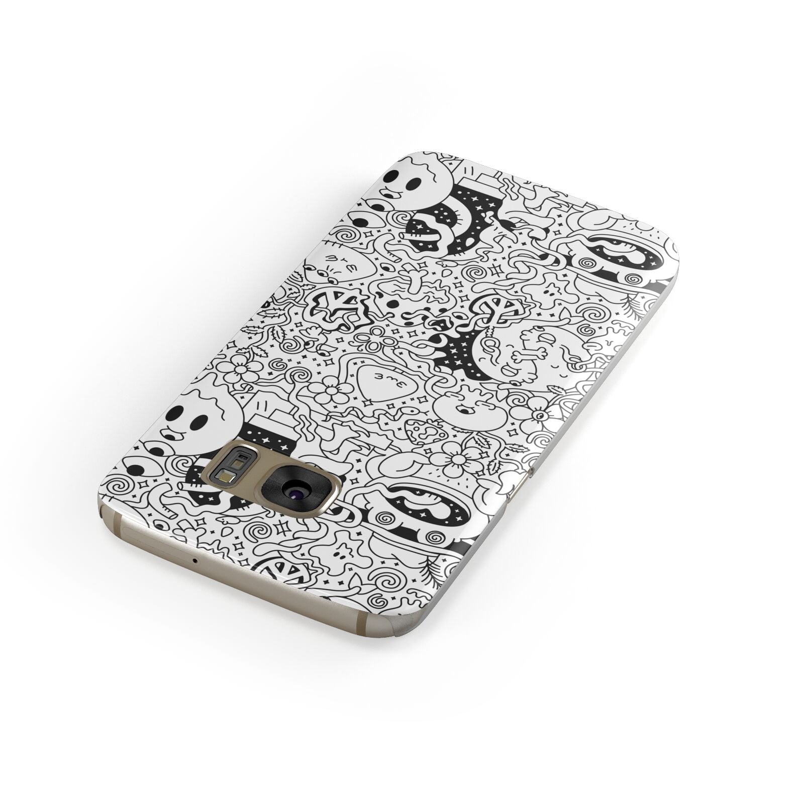 Psychedelic Cartoon Samsung Galaxy Case Front Close Up