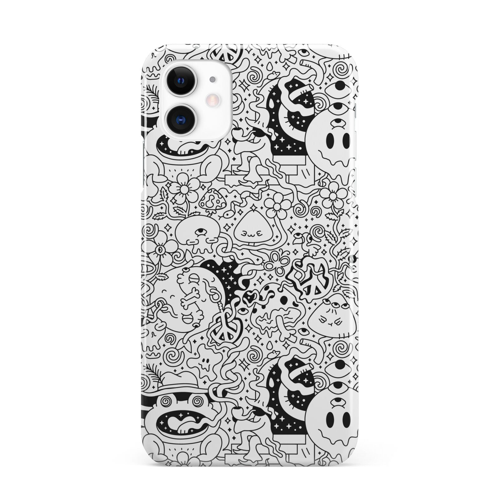 Psychedelic Cartoon iPhone 11 3D Snap Case