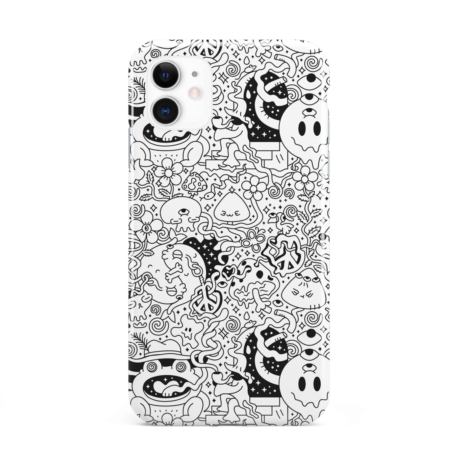 Psychedelic Cartoon iPhone 11 3D Tough Case