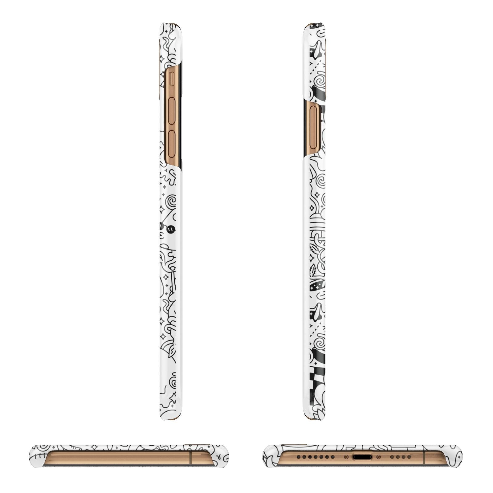 Psychedelic Cartoon iPhone 11 Pro Max 3D Snap Case Angle Images