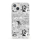Psychedelic Cartoon iPhone 13 Clear Bumper Case