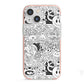 Psychedelic Cartoon iPhone 13 Mini TPU Impact Case with Pink Edges