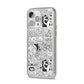 Psychedelic Cartoon iPhone 14 Pro Max Clear Tough Case Silver Angled Image