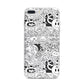 Psychedelic Cartoon iPhone 7 Plus Bumper Case on Silver iPhone