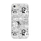 Psychedelic Cartoon iPhone 8 Bumper Case on Silver iPhone