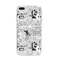 Psychedelic Cartoon iPhone 8 Plus Bumper Case on Silver iPhone