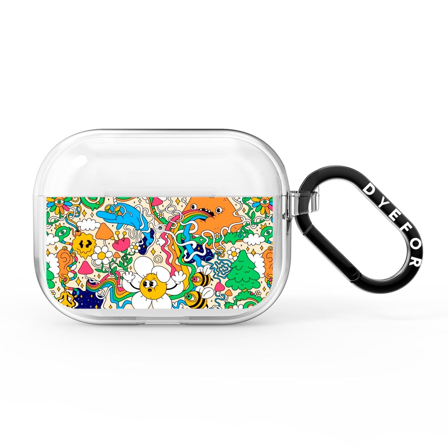 Psychedelic Trippy AirPods Pro Clear Case