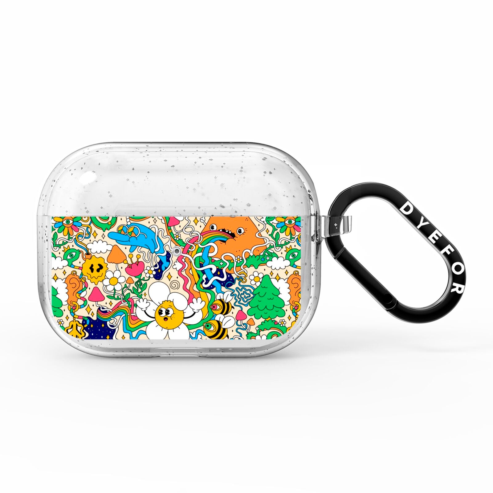 Psychedelic Trippy AirPods Pro Glitter Case