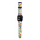 Psychedelic Trippy Apple Watch Strap Size 38mm with Blue Hardware