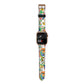 Psychedelic Trippy Apple Watch Strap Size 38mm with Gold Hardware