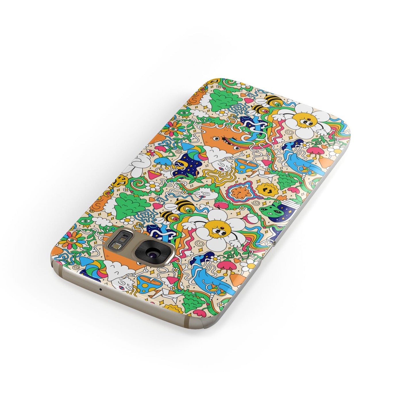 Psychedelic Trippy Samsung Galaxy Case Front Close Up