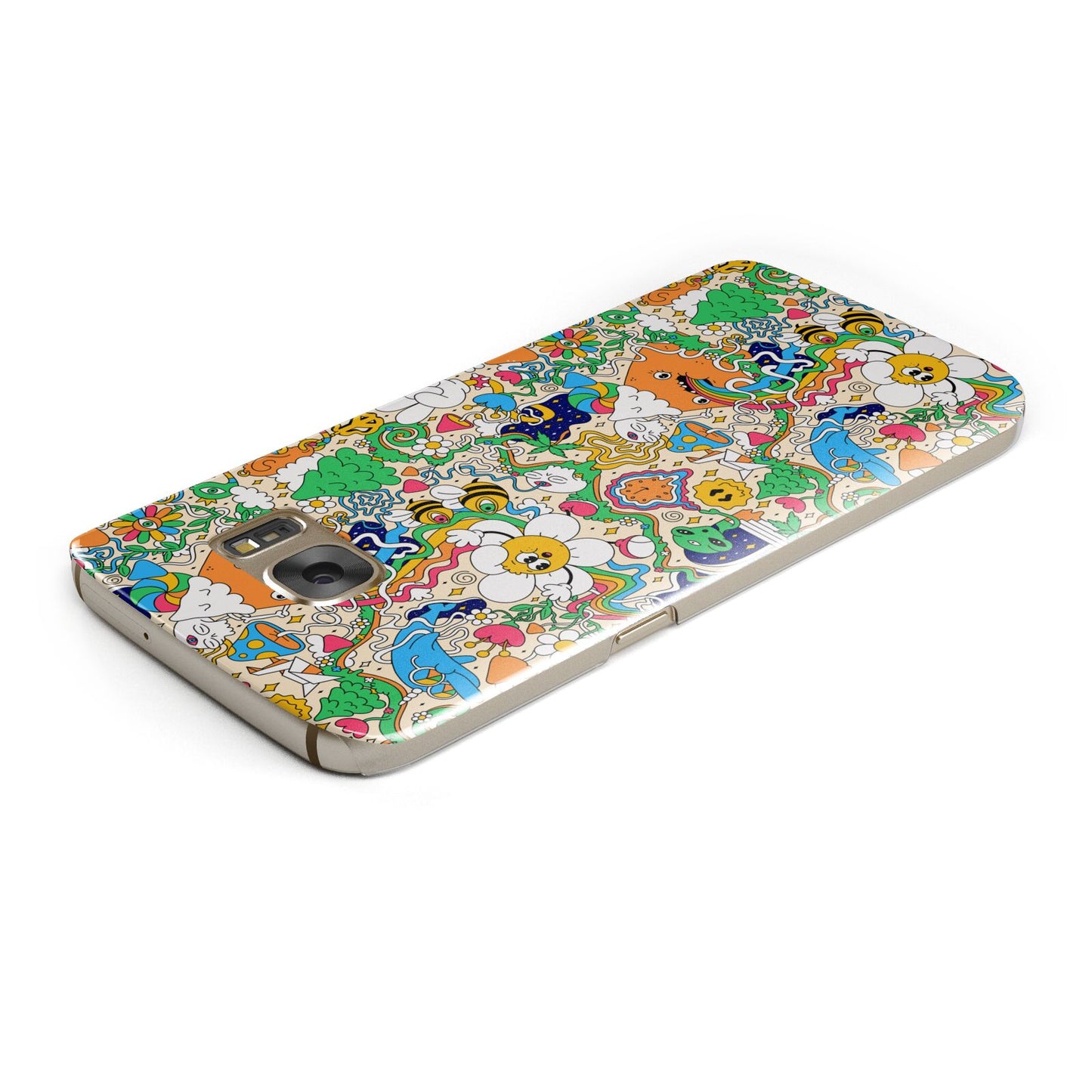 Psychedelic Trippy Samsung Galaxy Case Top Cutout
