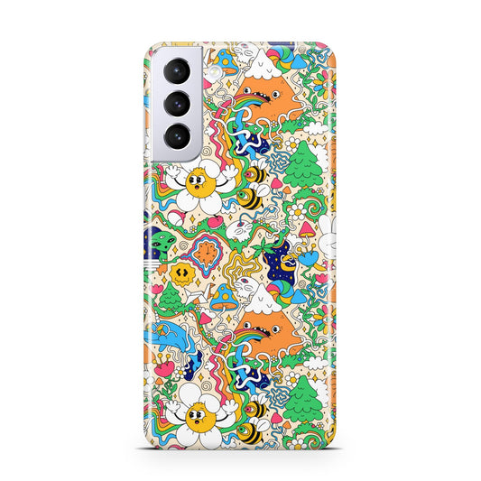 Psychedelic Trippy Samsung S21 Plus Phone Case